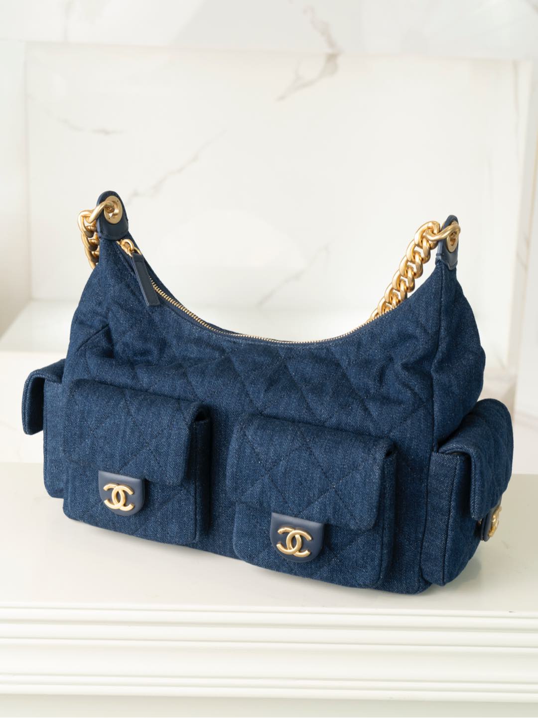 CHANEL 𝟐𝟓𝐜 爆款牛仔𝐡𝐨𝐛𝐨 嬉皮包 大号👜