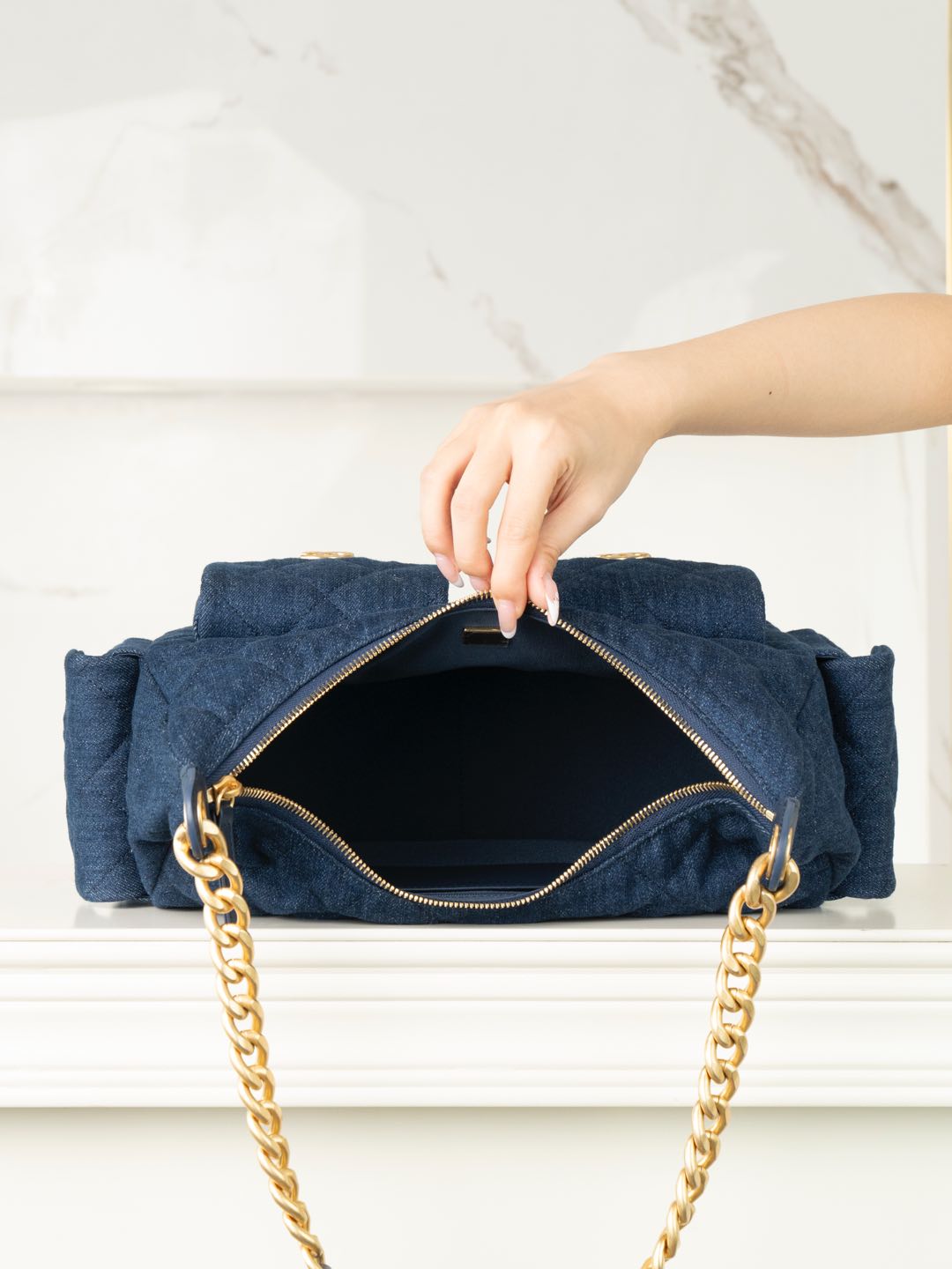 CHANEL 𝟐𝟓𝐜 爆款牛仔𝐡𝐨𝐛𝐨 嬉皮包 大号👜