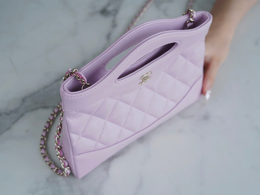CHANEL 24s 横款31bag nano粉紫色💜