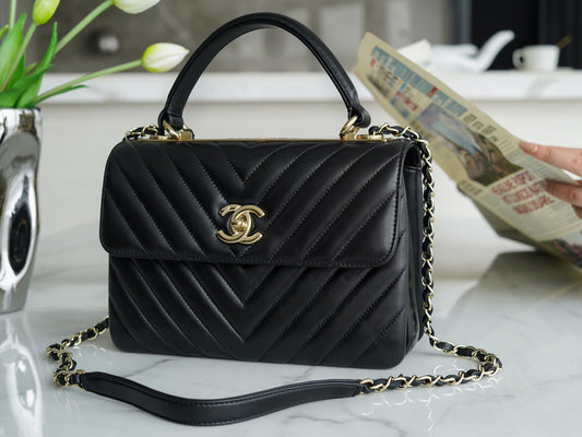 CHANEL Trendy CC Ｖ纹🐑气质经典黑