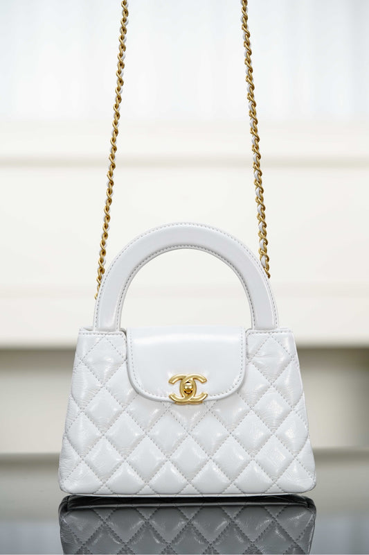 CHANEL 𝟮𝟯K Kelly手柄包 白色 大号
