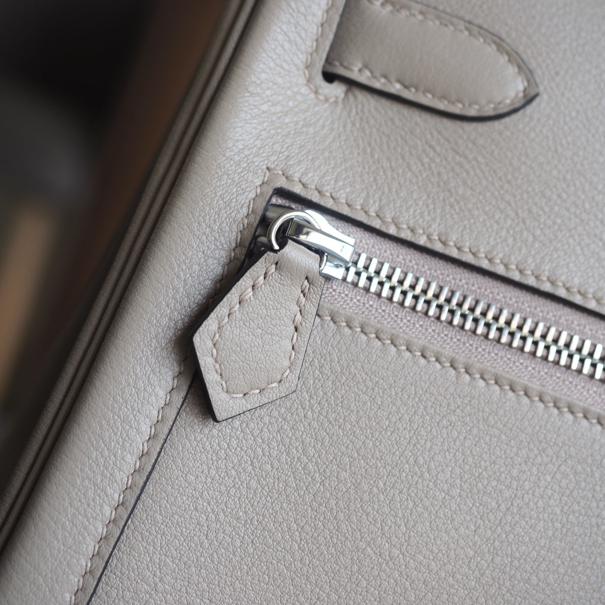 Hermes Kelly Lakis 28cm 81/斑鸠灰/Gris Tourterelle Swift leather Palladium hardware