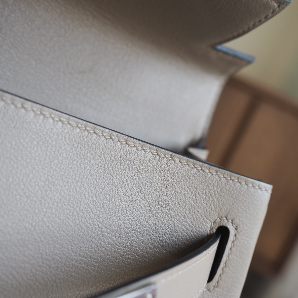 Hermes Kelly Lakis 28cm 81/斑鸠灰/Gris Tourterelle Swift leather Palladium hardware