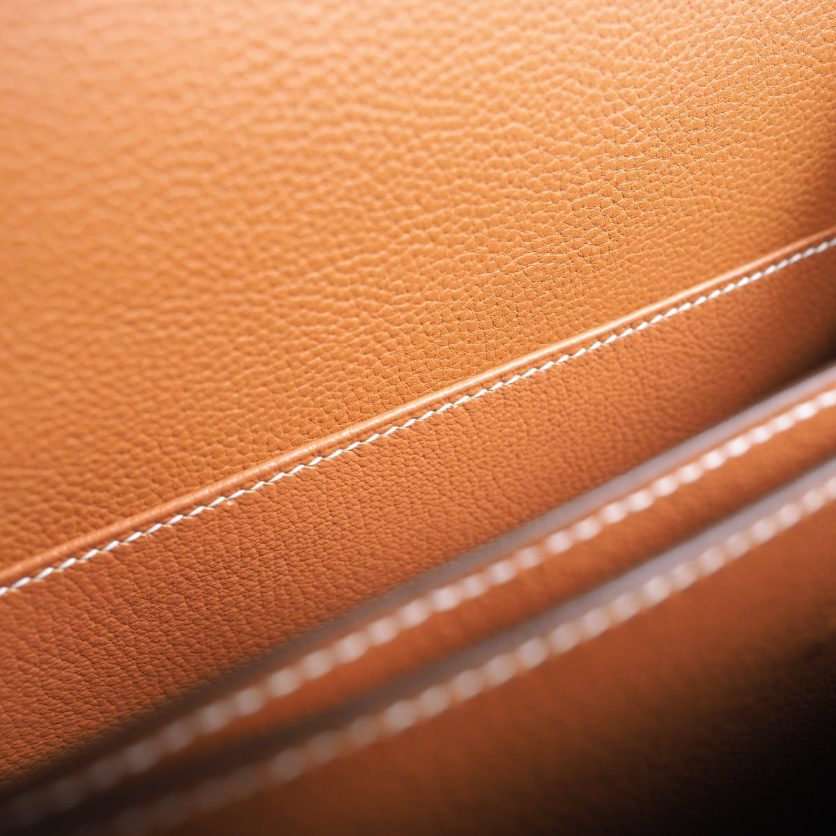 Hermes Roulis 23cm 37/金棕色/Gold Evercolor leather Gold hardware