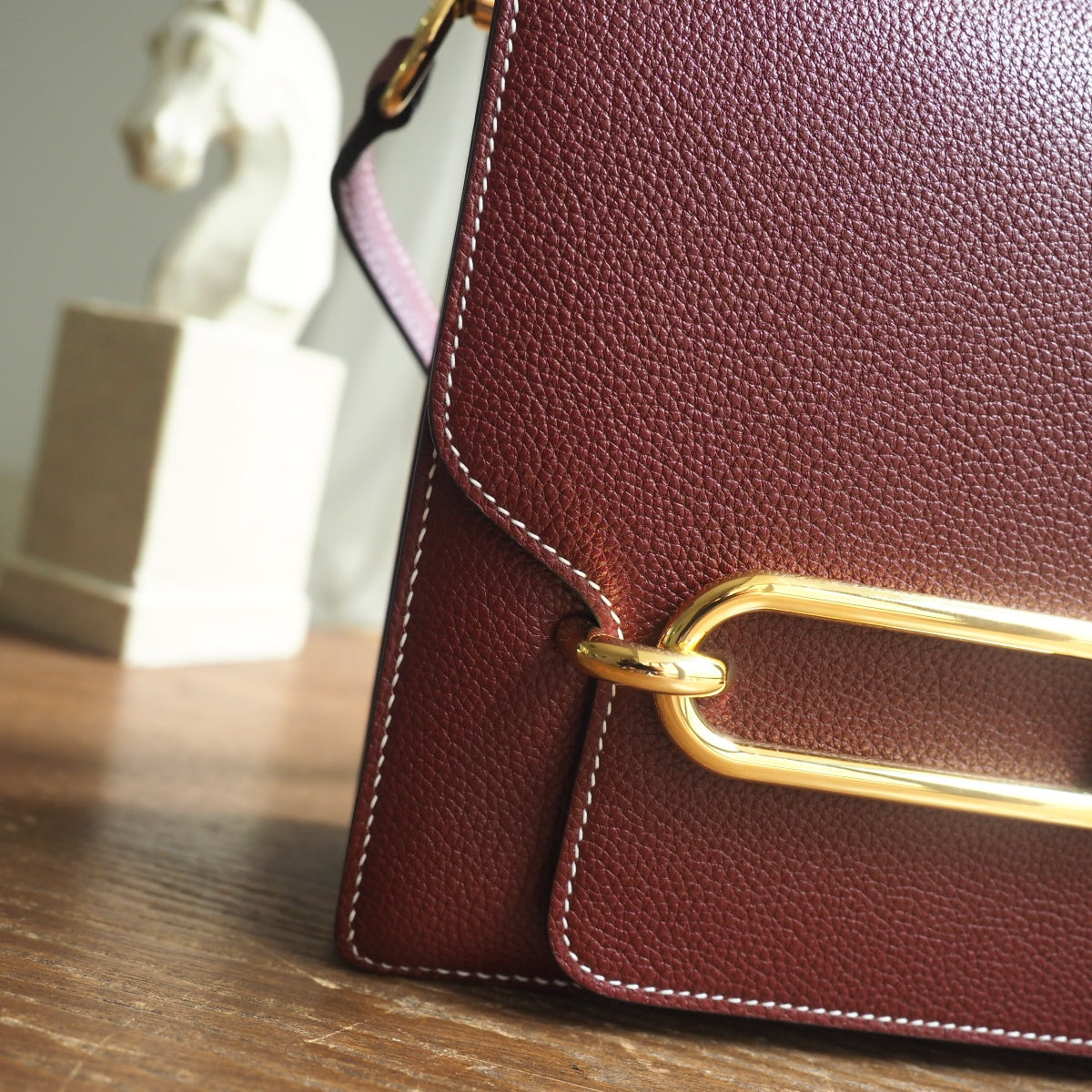 Hermes Roulis 23cm K1/石榴红/Rouge Grenat Evercolor leather Gold hardware