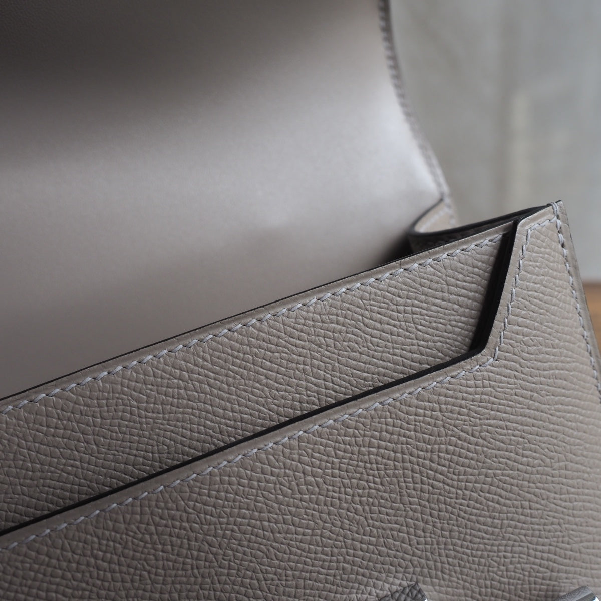 Hermes Verrou 21cm M8/沥青灰/Gris AsPhalte Epsom leather Palladium hardware