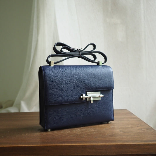 Hermes Verrou 21cm 73/宝石蓝/Blue SaPhir Epsom leather Palladium hardware