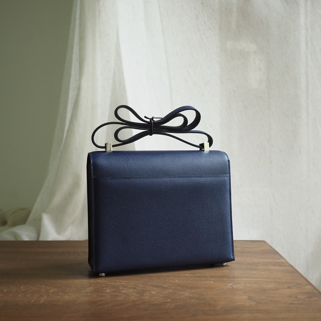Hermes Verrou 21cm 73/宝石蓝/Blue SaPhir Epsom leather Palladium hardware