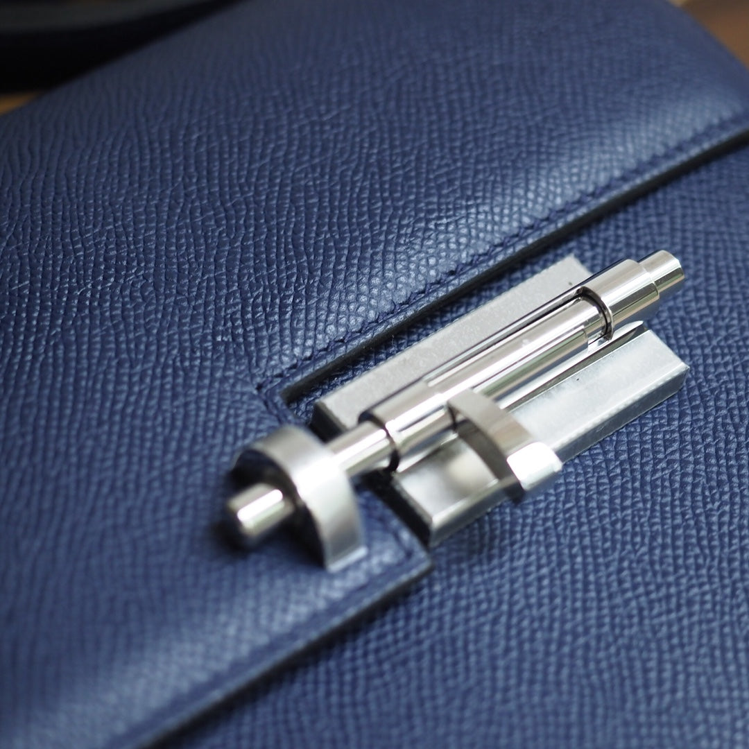 Hermes Verrou 21cm 73/宝石蓝/Blue SaPhir Epsom leather Palladium hardware