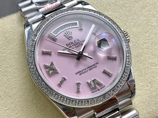 Rolex watch 星期日志型36mm 双历钢带款