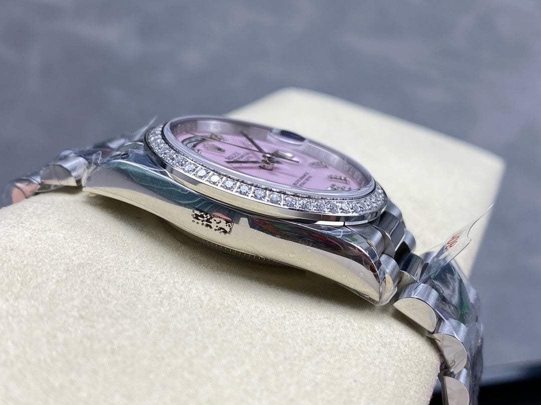 Rolex watch 星期日志型36mm 双历钢带款