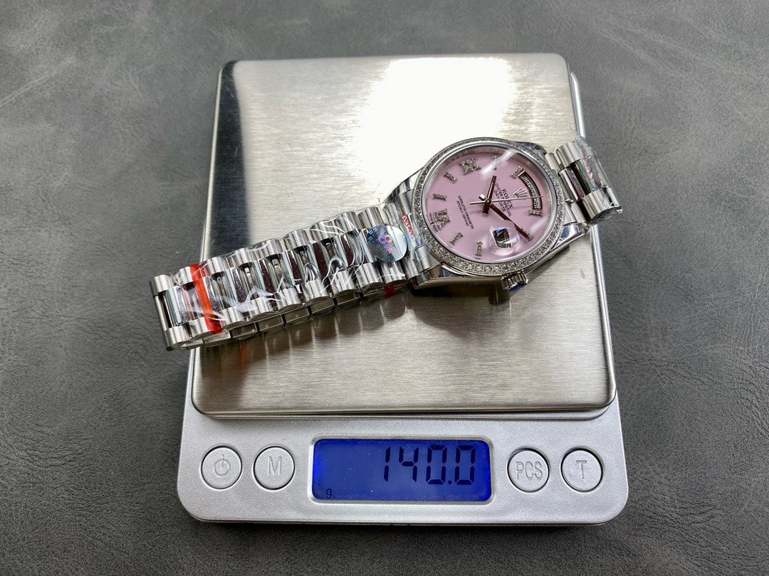 Rolex watch 星期日志型36mm 双历钢带款