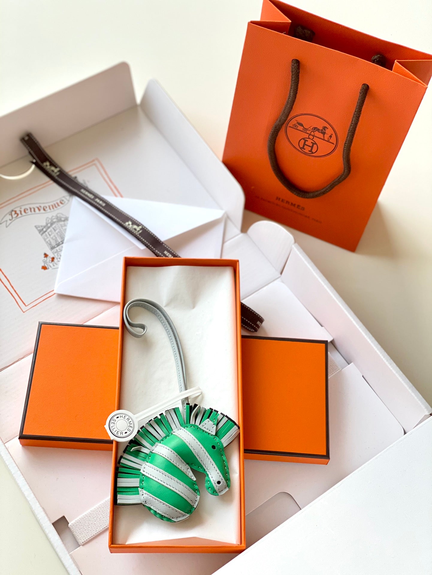 Hermes pendant 斑马头小挂件