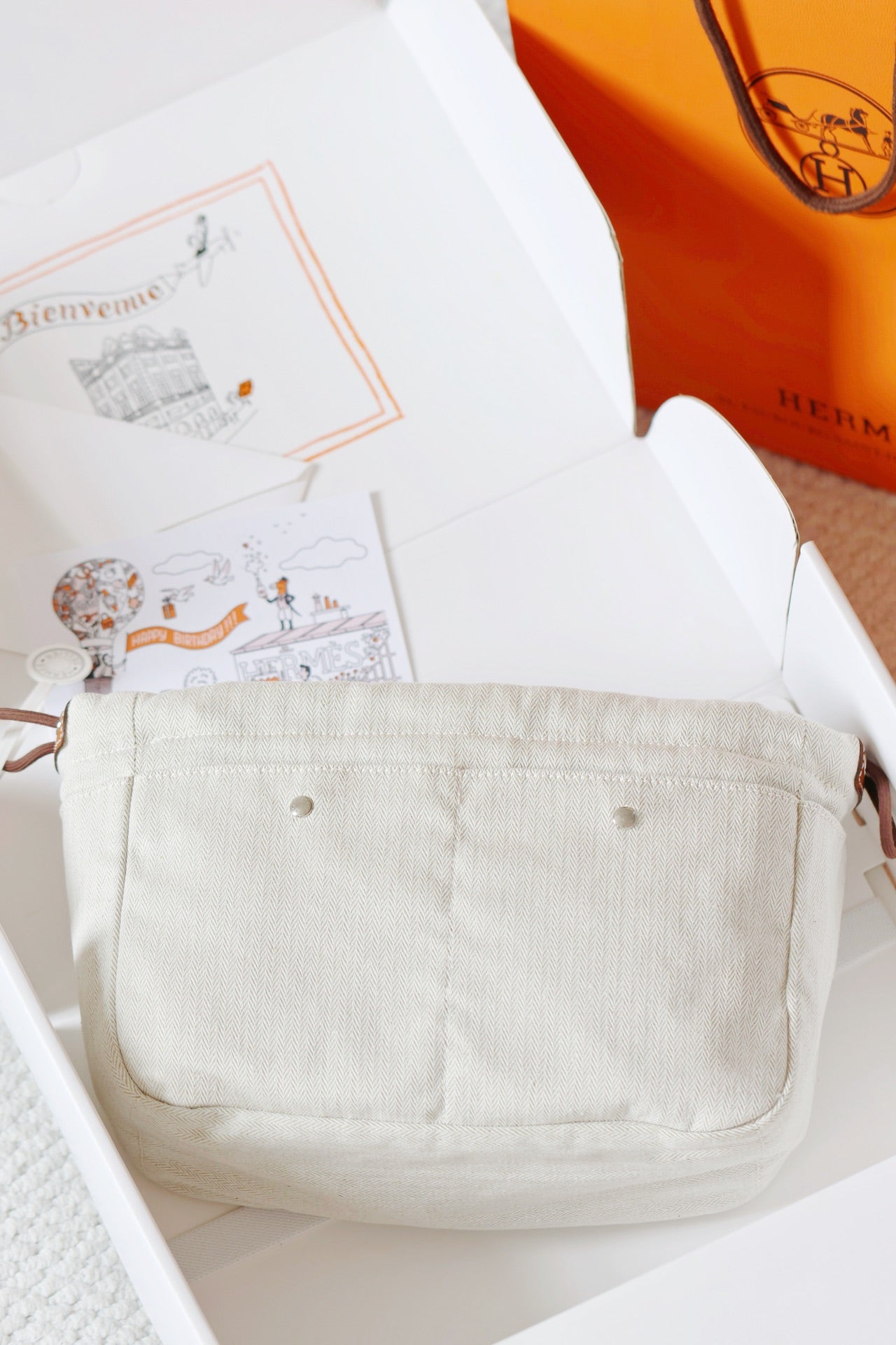 Hermes pendant Bag liner
